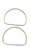 Burgulu D Form Metal Çanta Sapı 11 × 9 cm – 2’li Set