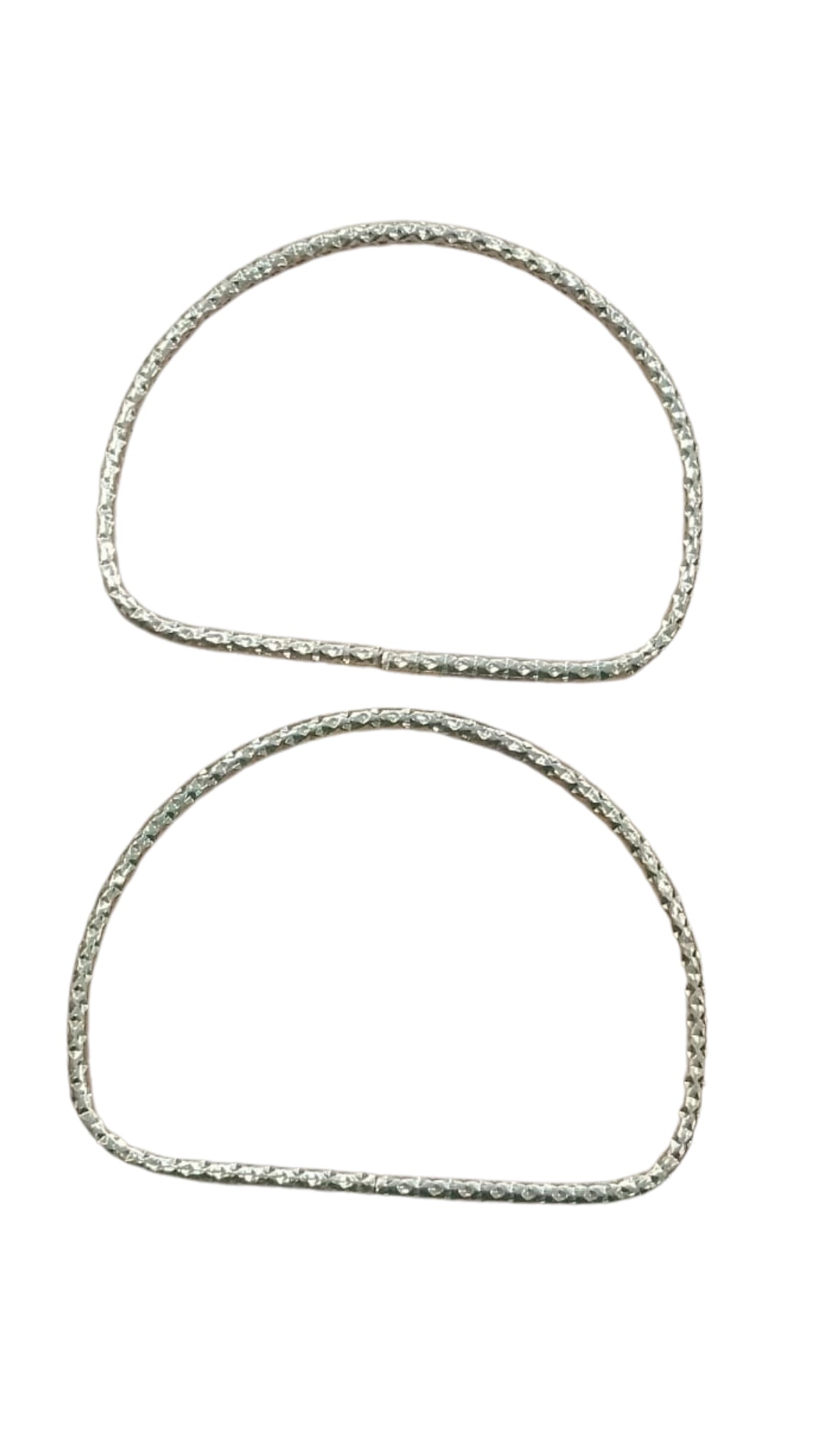 Burgulu D Form Metal Çanta Sapı 11 × 9 cm – 2’li Set