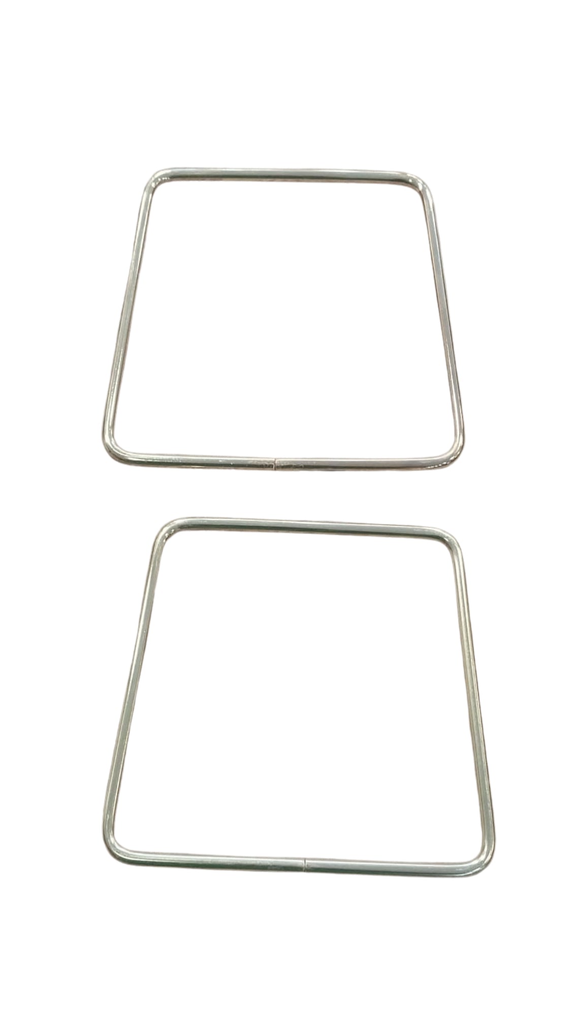 Üçgen Form Metal Çanta Sapı 12x12 cm – 2’li Set