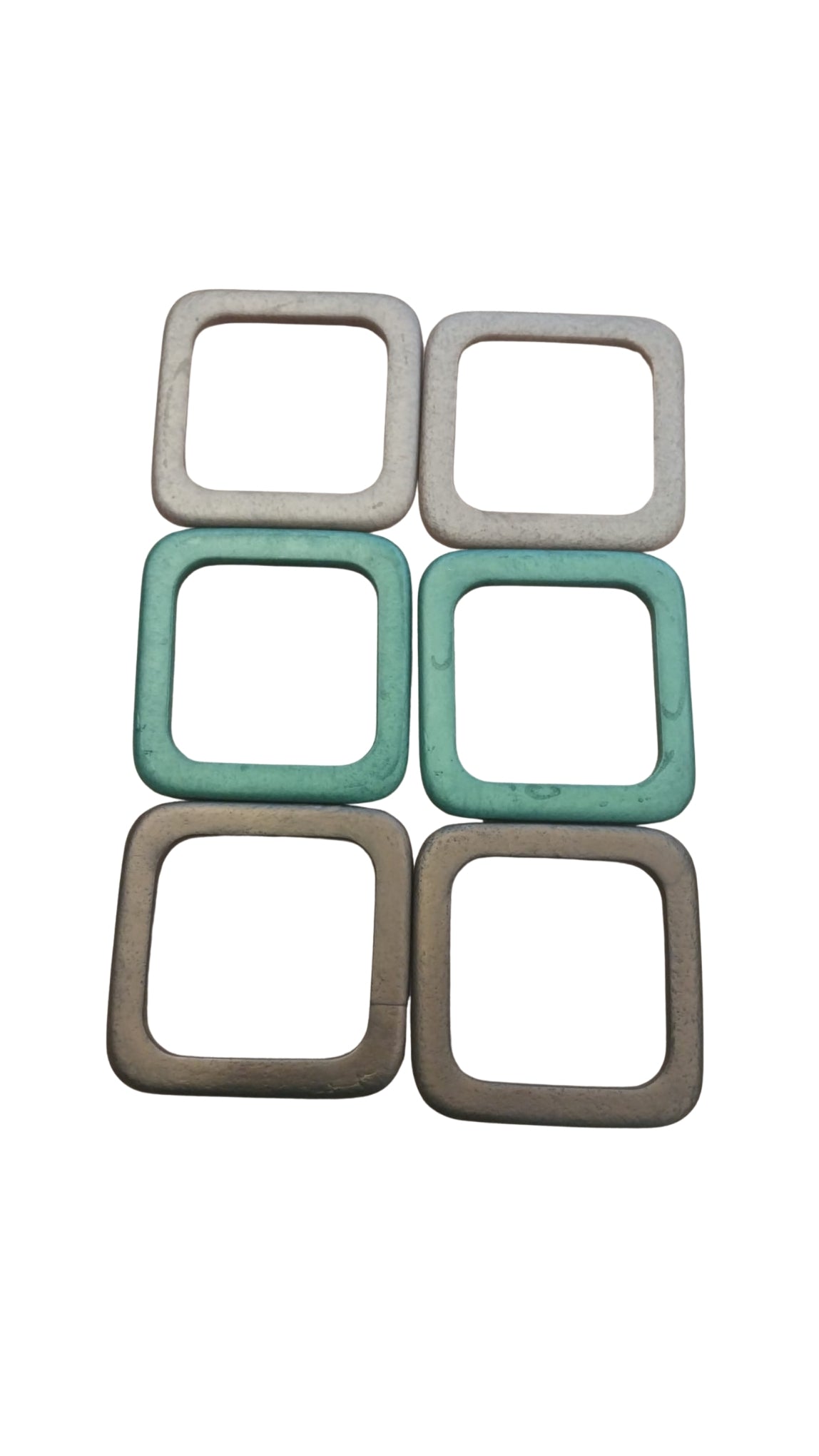 10 × 10 cm Kare Akrilik Çanta Sapı – 1 Çift