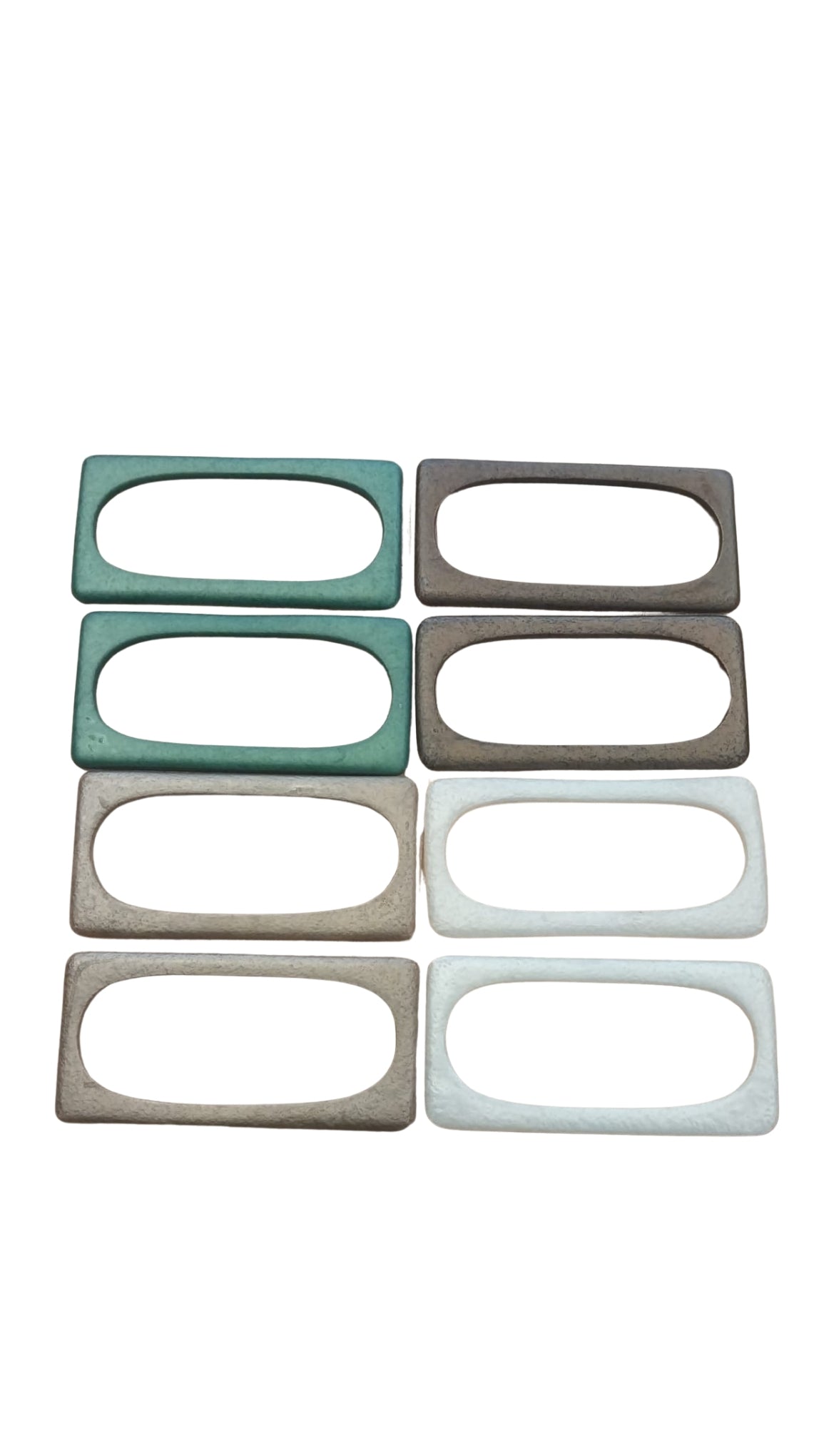 8 × 16 cm Dikdörtgen Akrilik Çanta Sapı – 1 Çift
