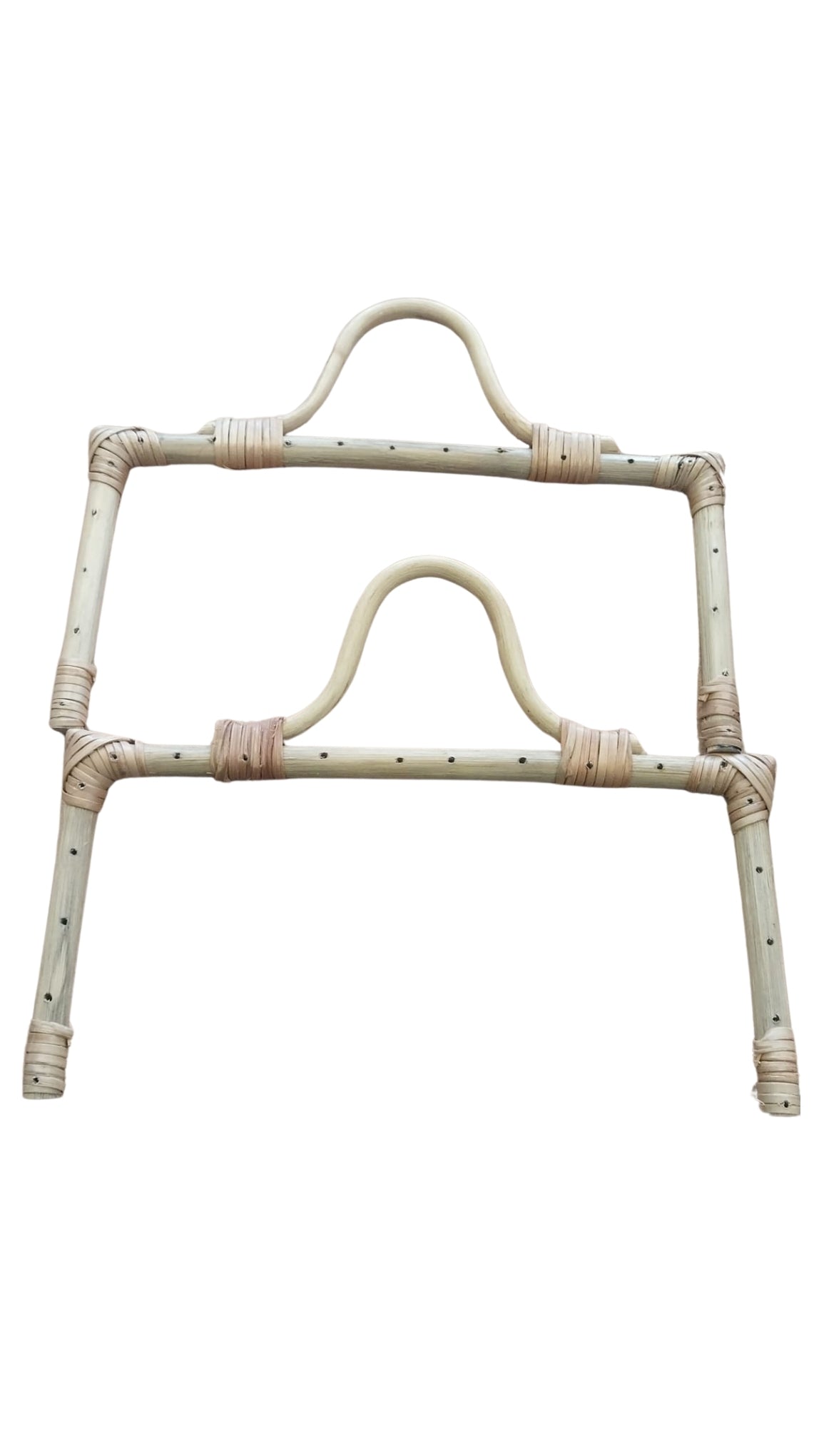 Delikli Çerçeveli Bambu Çanta Sapı – 1 Çift