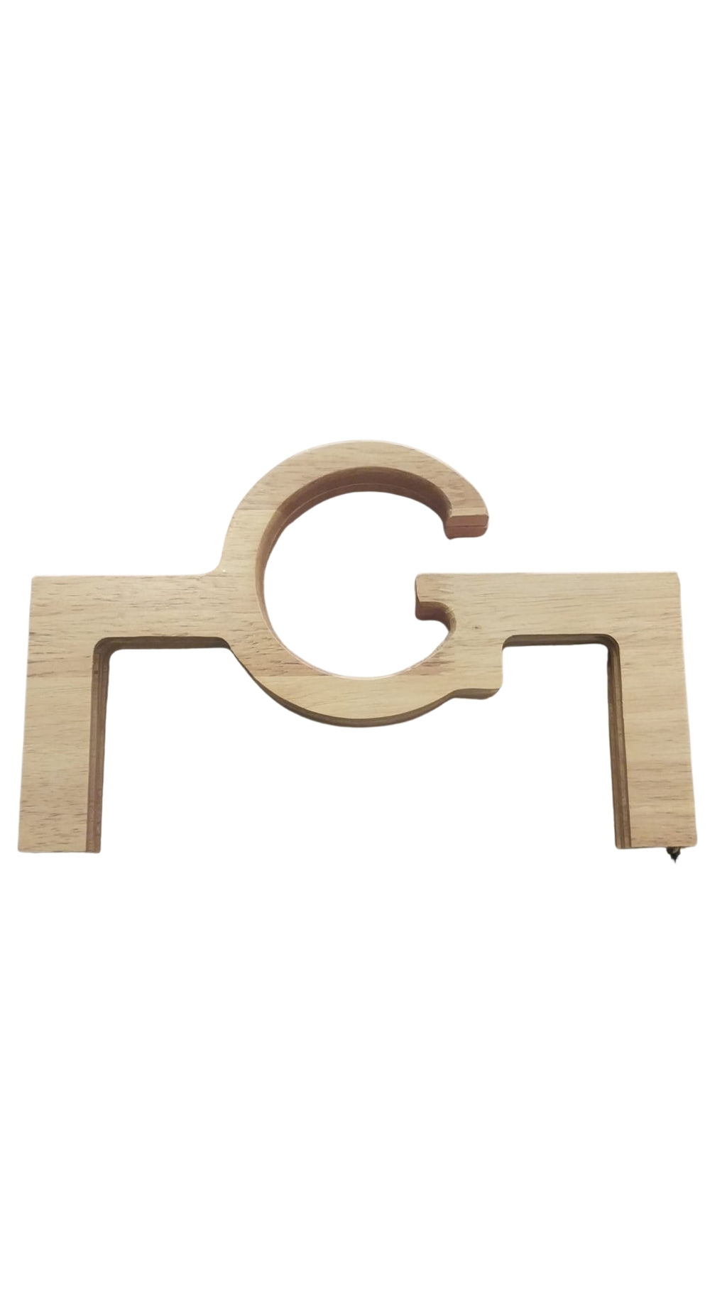 24 cm Yuvarlak Geçmeli Ahşap Çanta Bursu – 3 Renk