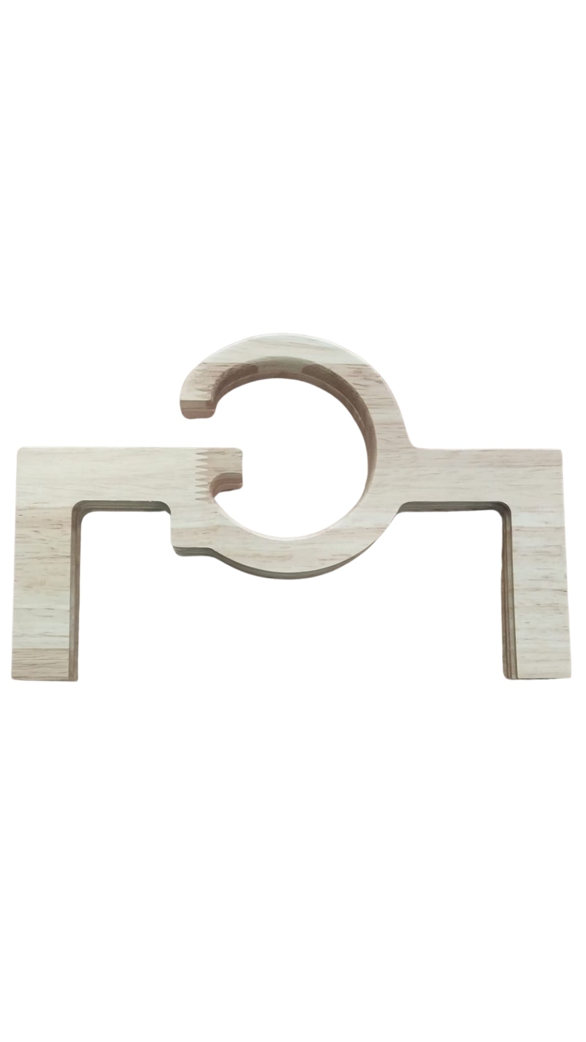 24 cm Yuvarlak Geçmeli Ahşap Çanta Bursu – 3 Renk