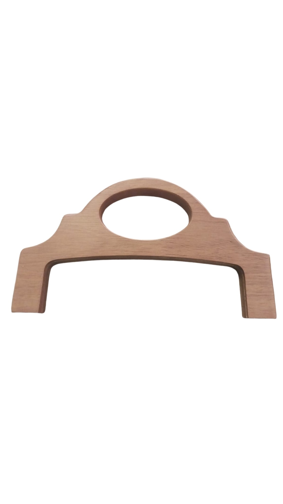 24 cm Oval Saplı Ahşap Çanta Bursu – 3 Renk