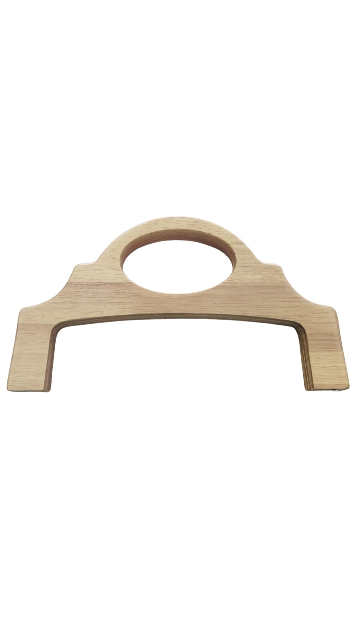 24 cm Oval Saplı Ahşap Çanta Bursu – 3 Renk