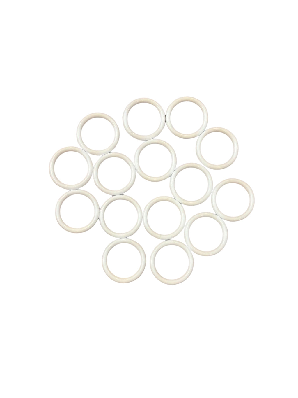 Beyaz Plastik Halka 4 cm – 50 Adet