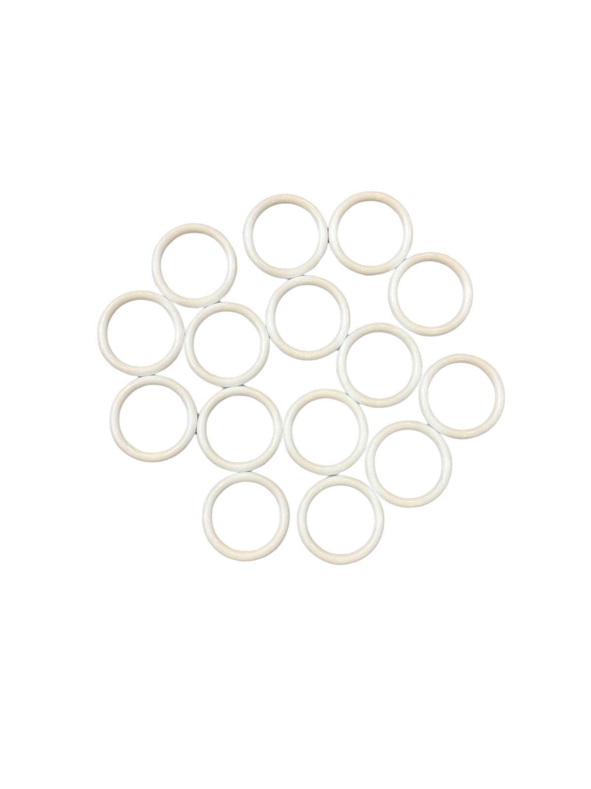 Beyaz Plastik Halka 4 cm – 50 Adet