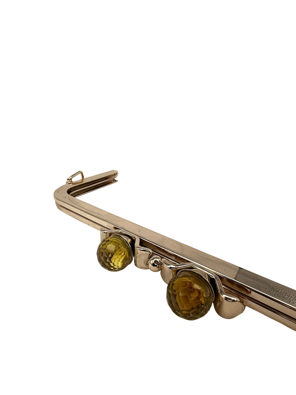 25 cm Sarı Taşlı Gold Metal Vidalı Burs