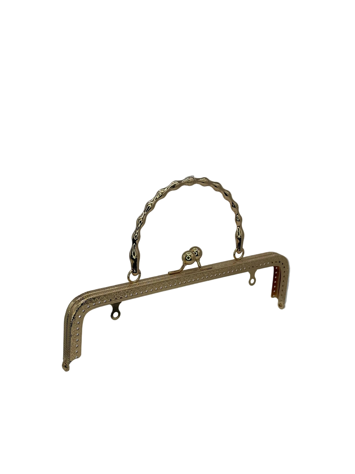 20 cm Yuvarlak Metal Saplı Dikmeli Çanta Klipsi