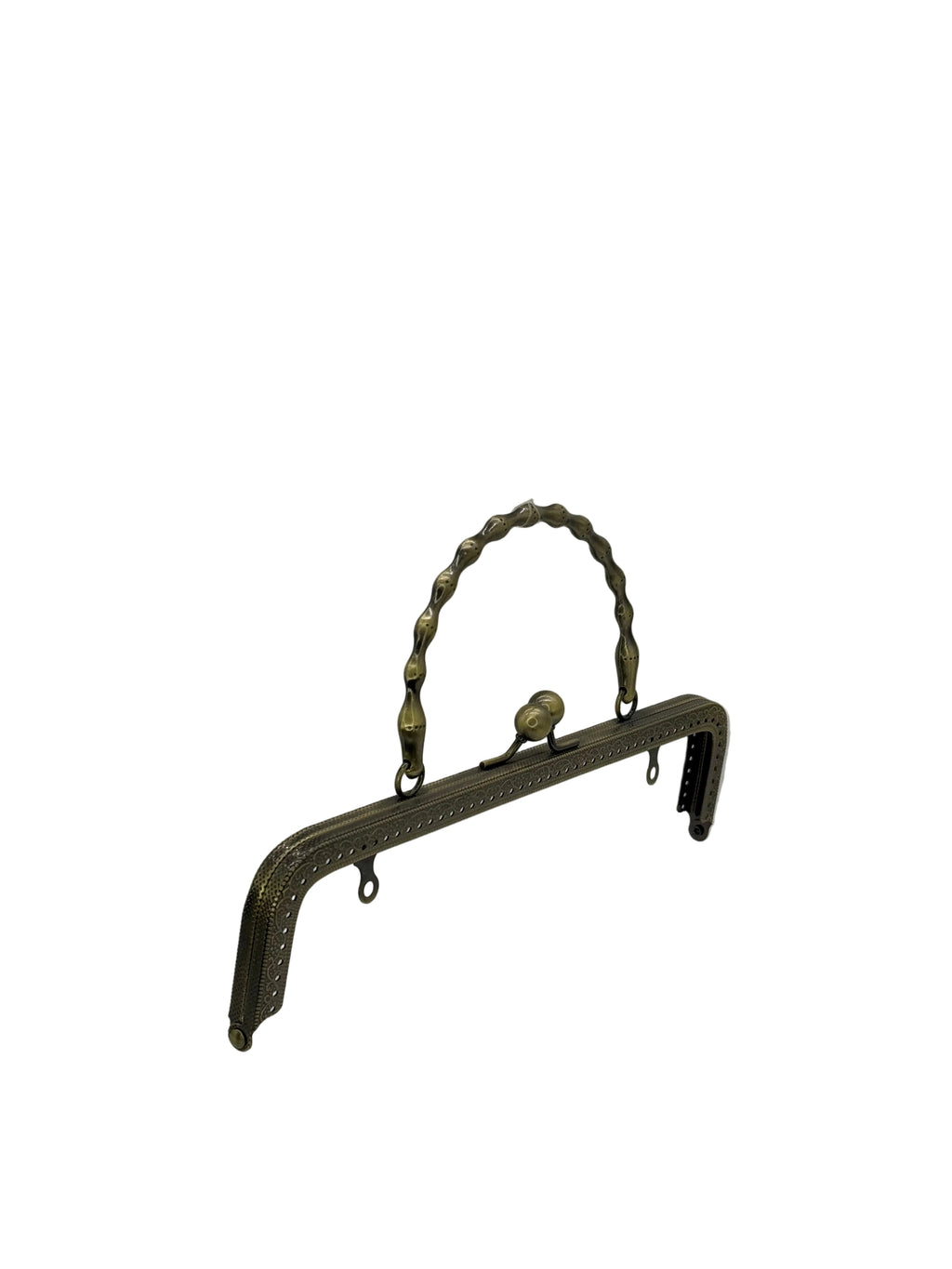 20 cm Yuvarlak Metal Saplı Dikmeli Çanta Klipsi
