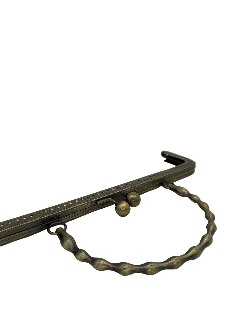 20 cm Yuvarlak Metal Saplı Dikmeli Çanta Klipsi