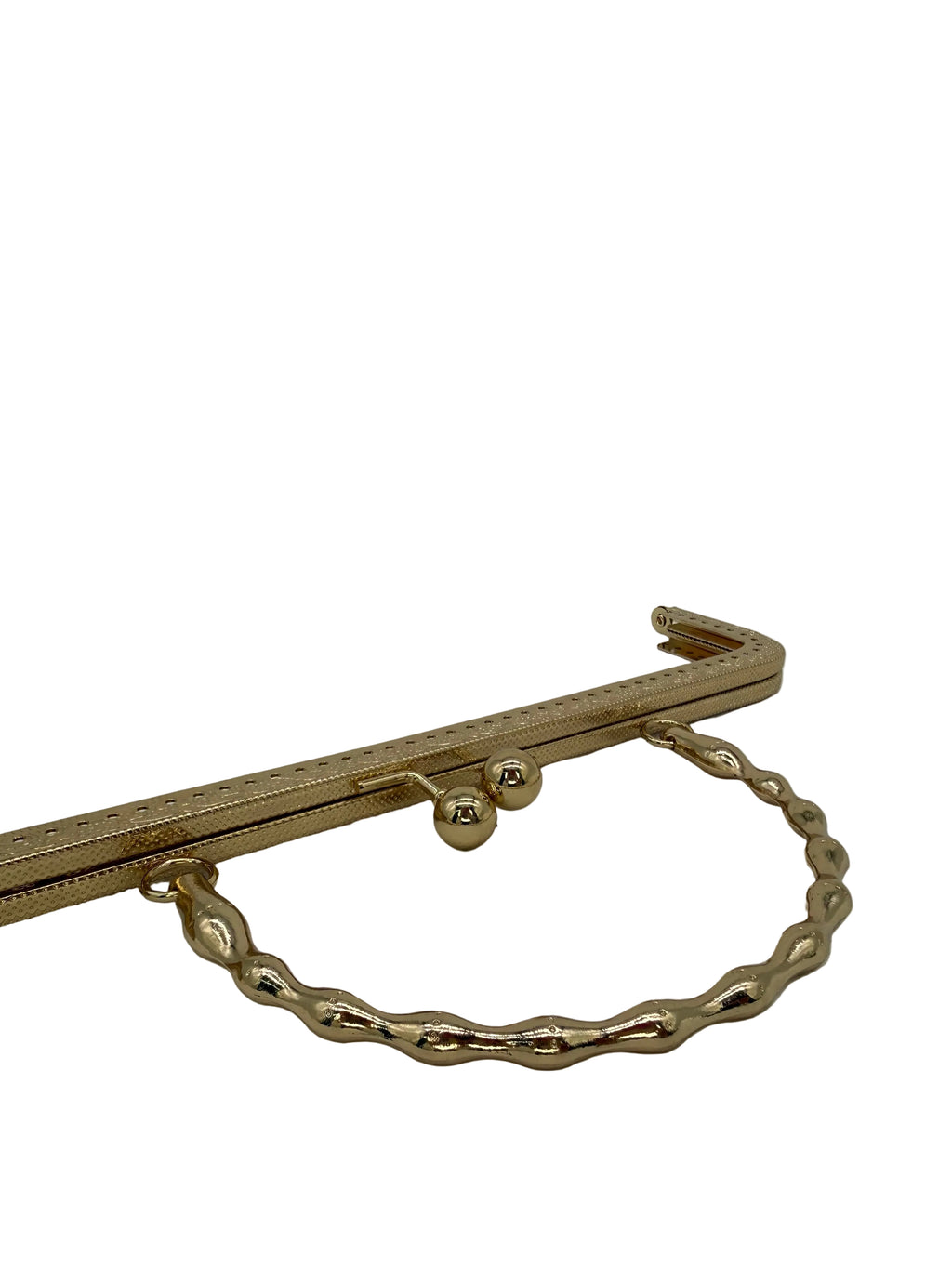 20 cm Yuvarlak Metal Saplı Dikmeli Çanta Klipsi