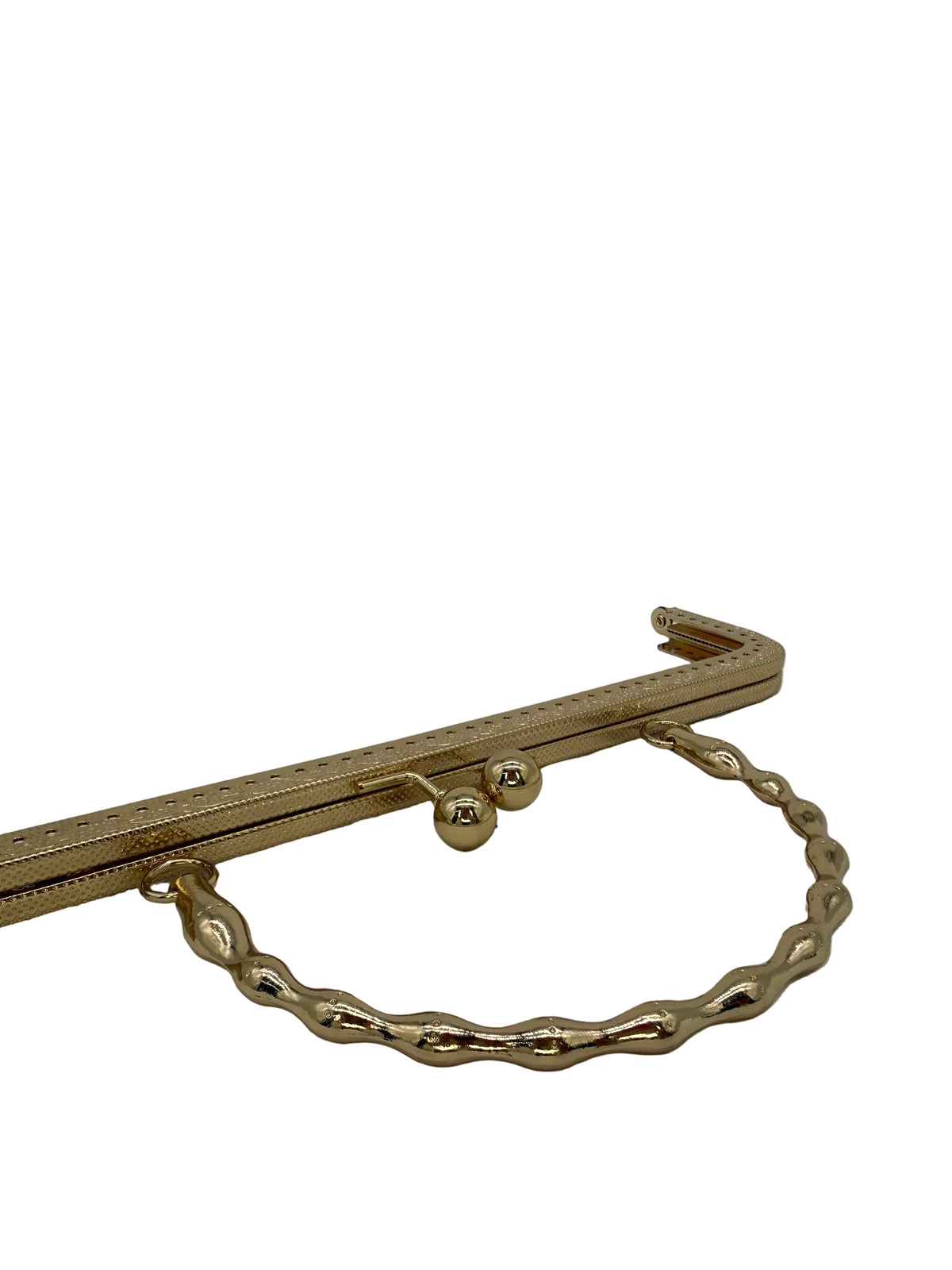 20 cm Yuvarlak Metal Saplı Dikmeli Çanta Klipsi