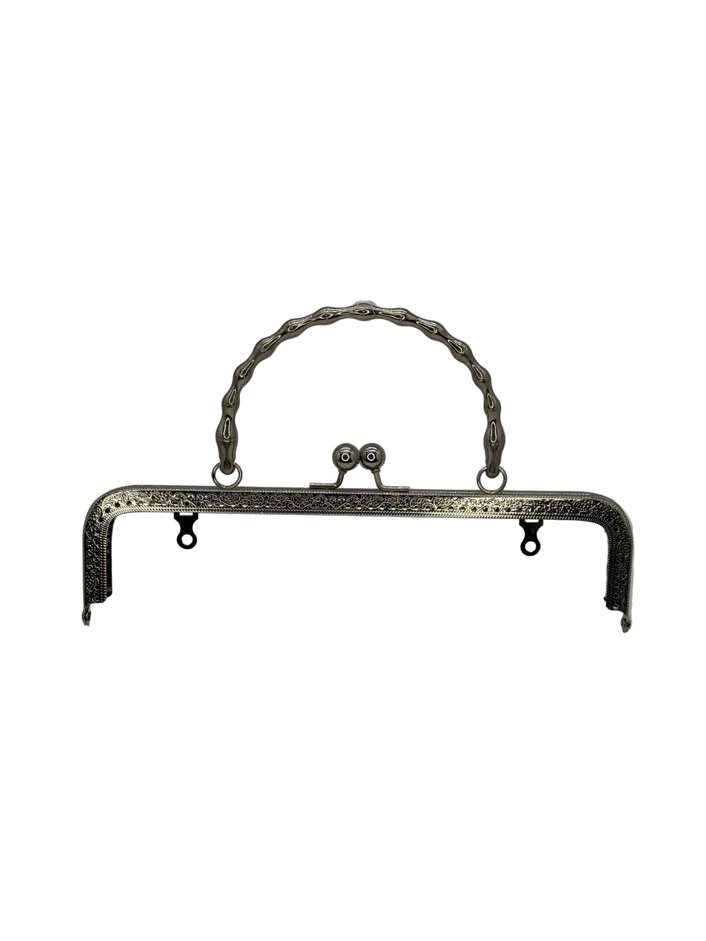 20 cm Yuvarlak Metal Saplı Dikmeli Çanta Klipsi