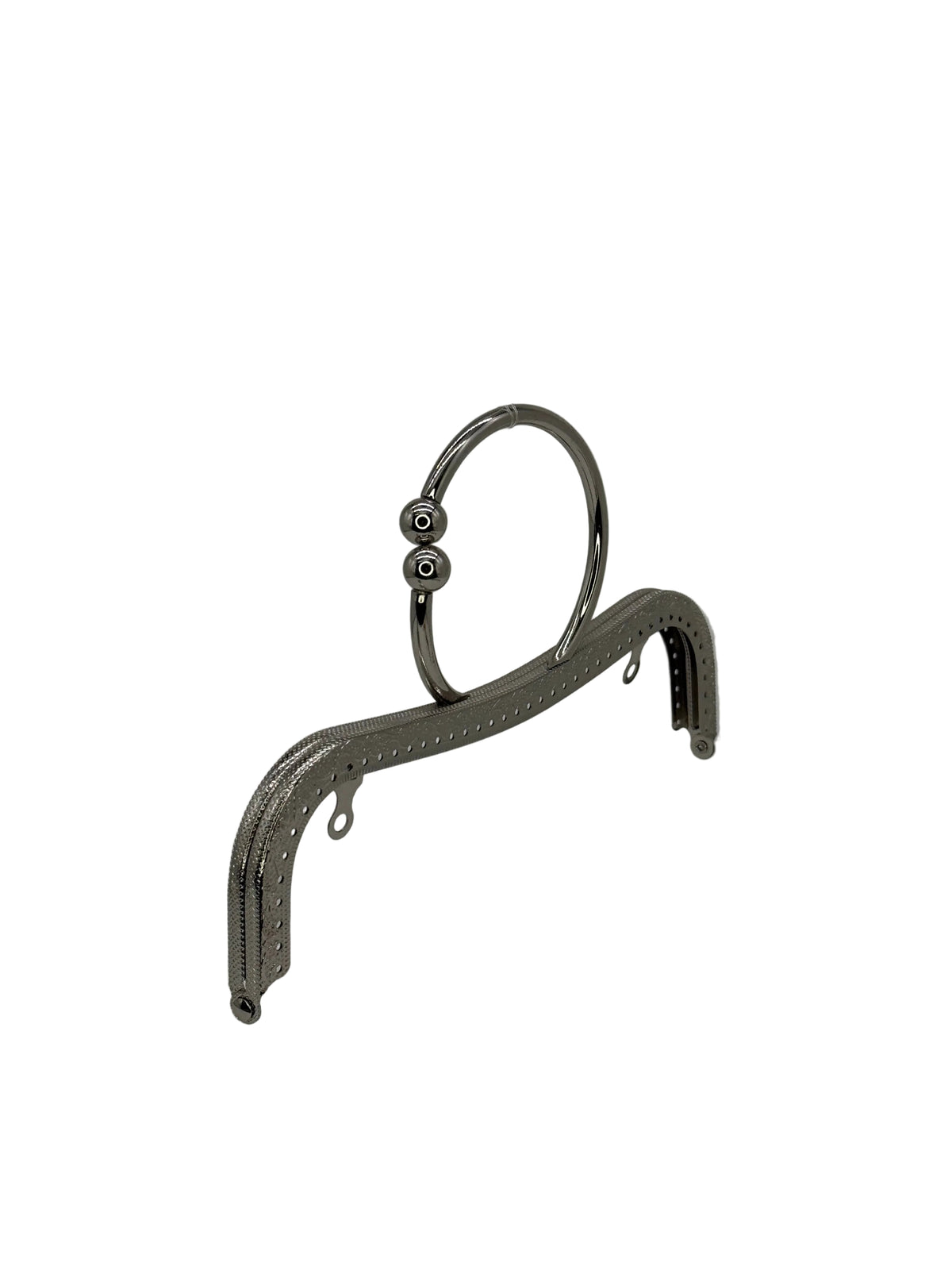22 cm Metal Bilezik Saplı Dikmeli Çanta Klipsi