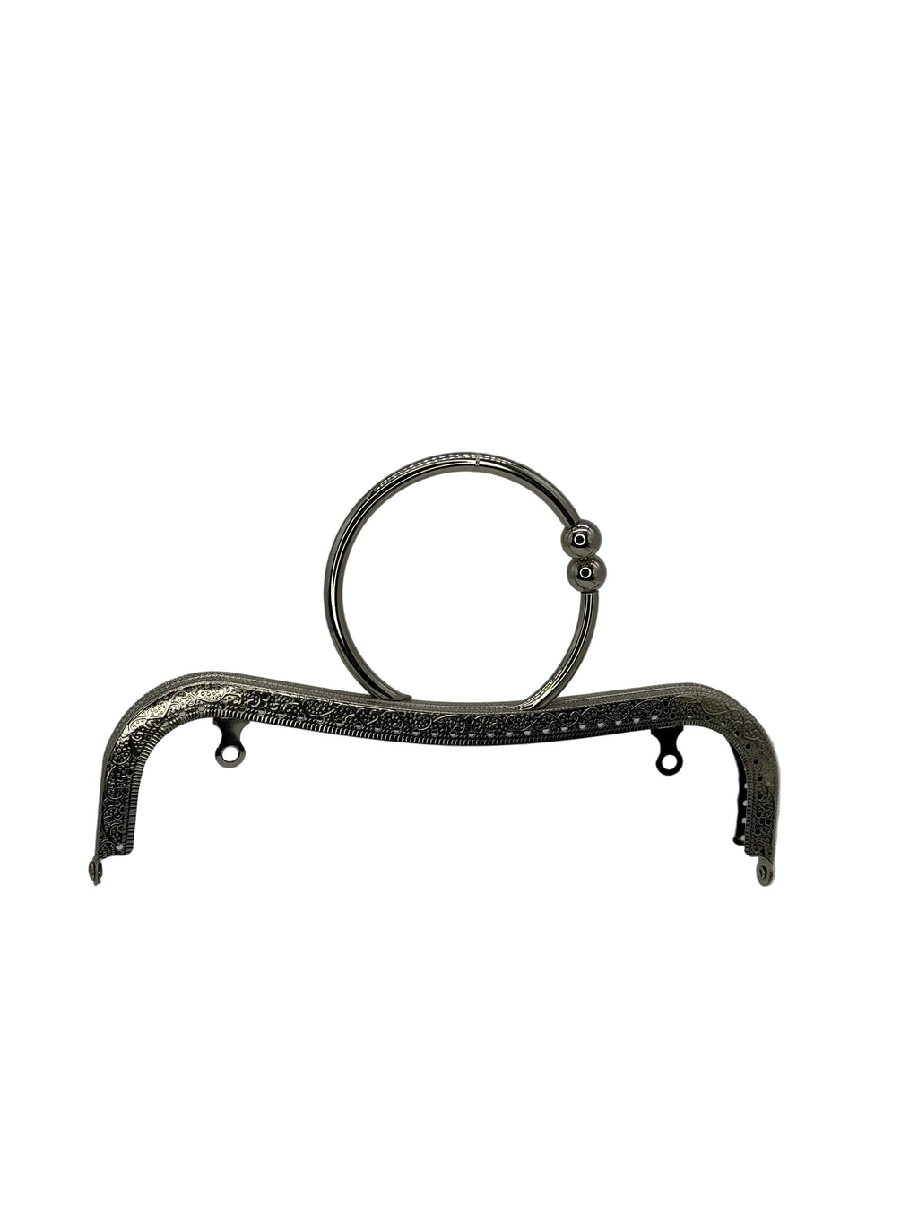 22 cm Metal Bilezik Saplı Dikmeli Çanta Klipsi