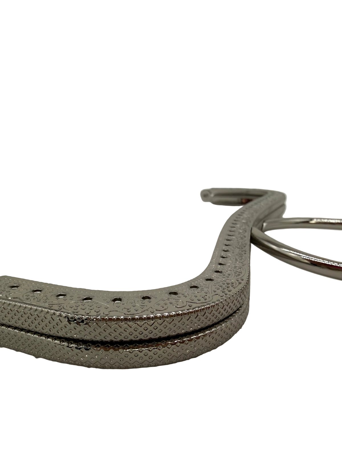 22 cm Metal Bilezik Saplı Dikmeli Çanta Klipsi