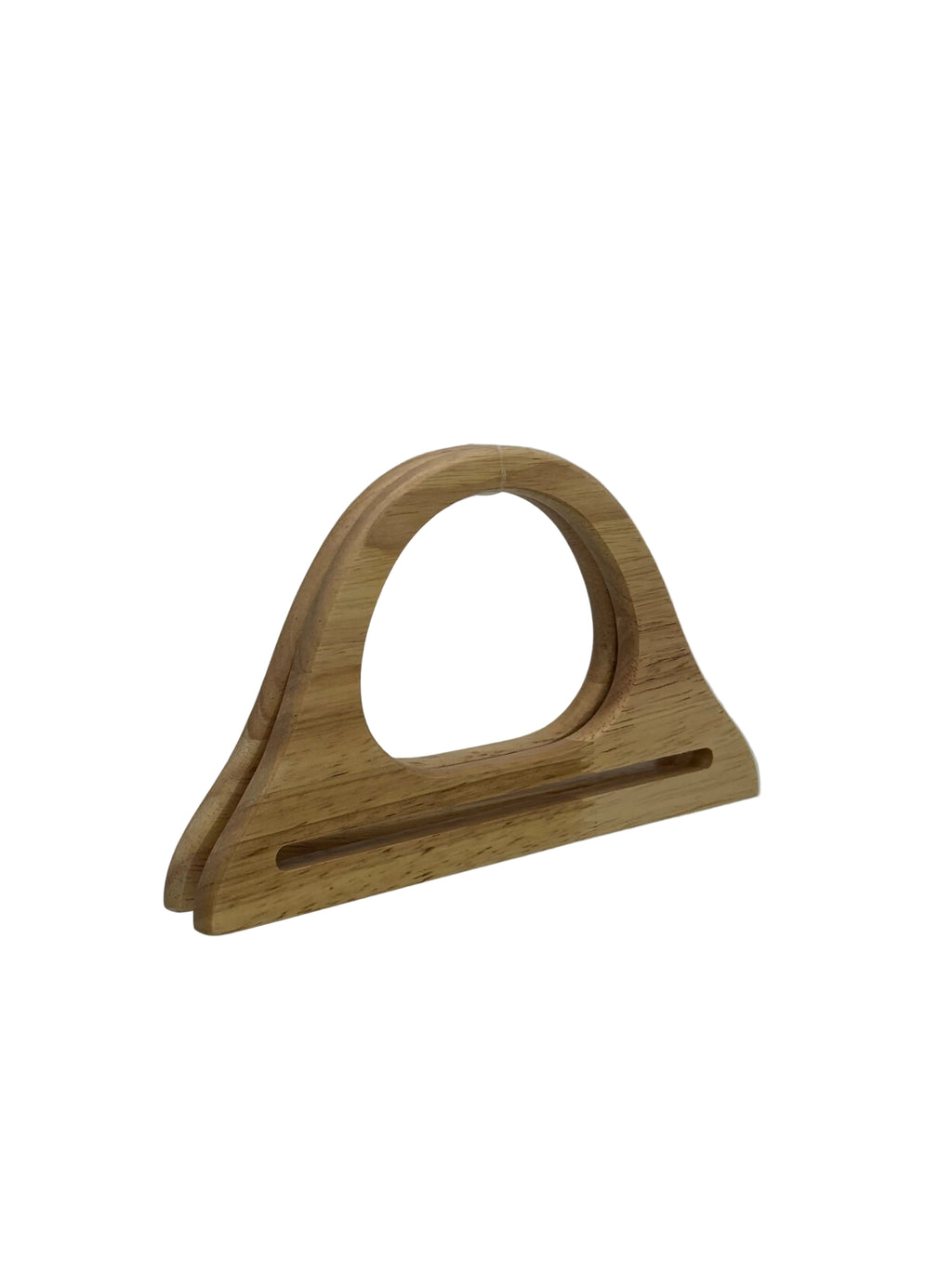 15 x 12 cm Kanallı Üçgen Ahşap Çanta Sapı