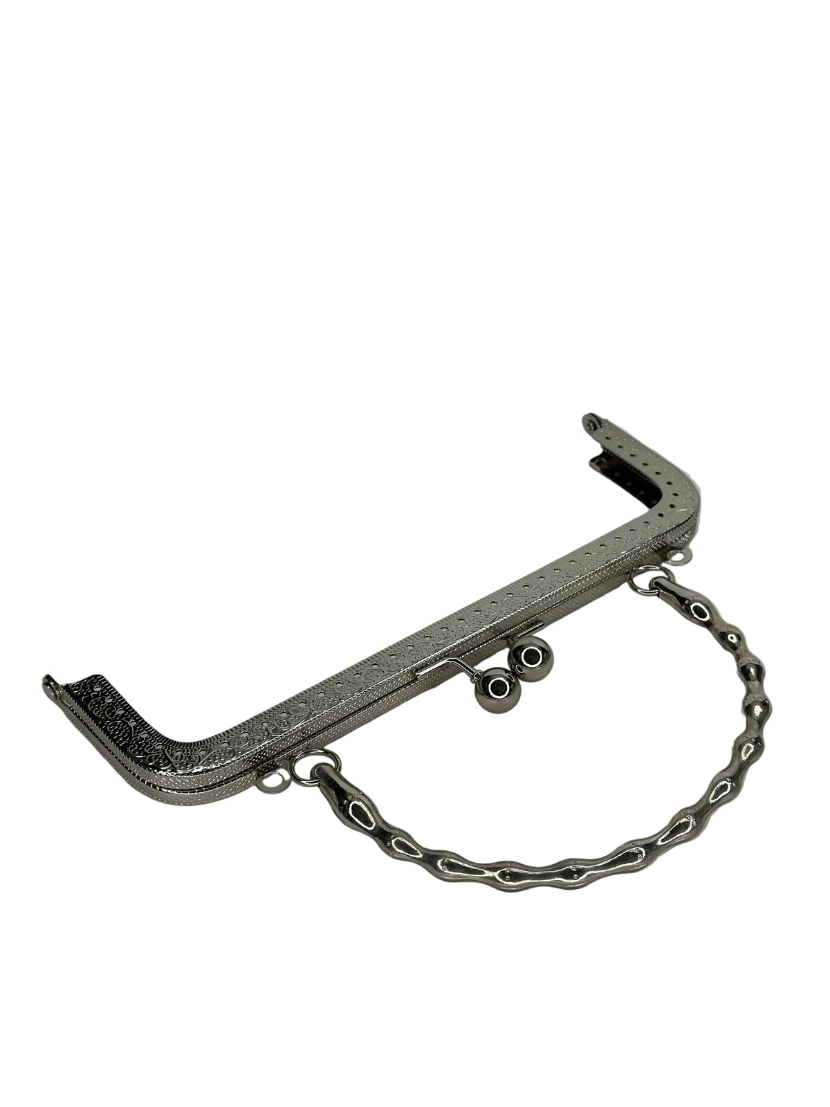 20 cm Yuvarlak Metal Saplı Dikmeli Çanta Klipsi