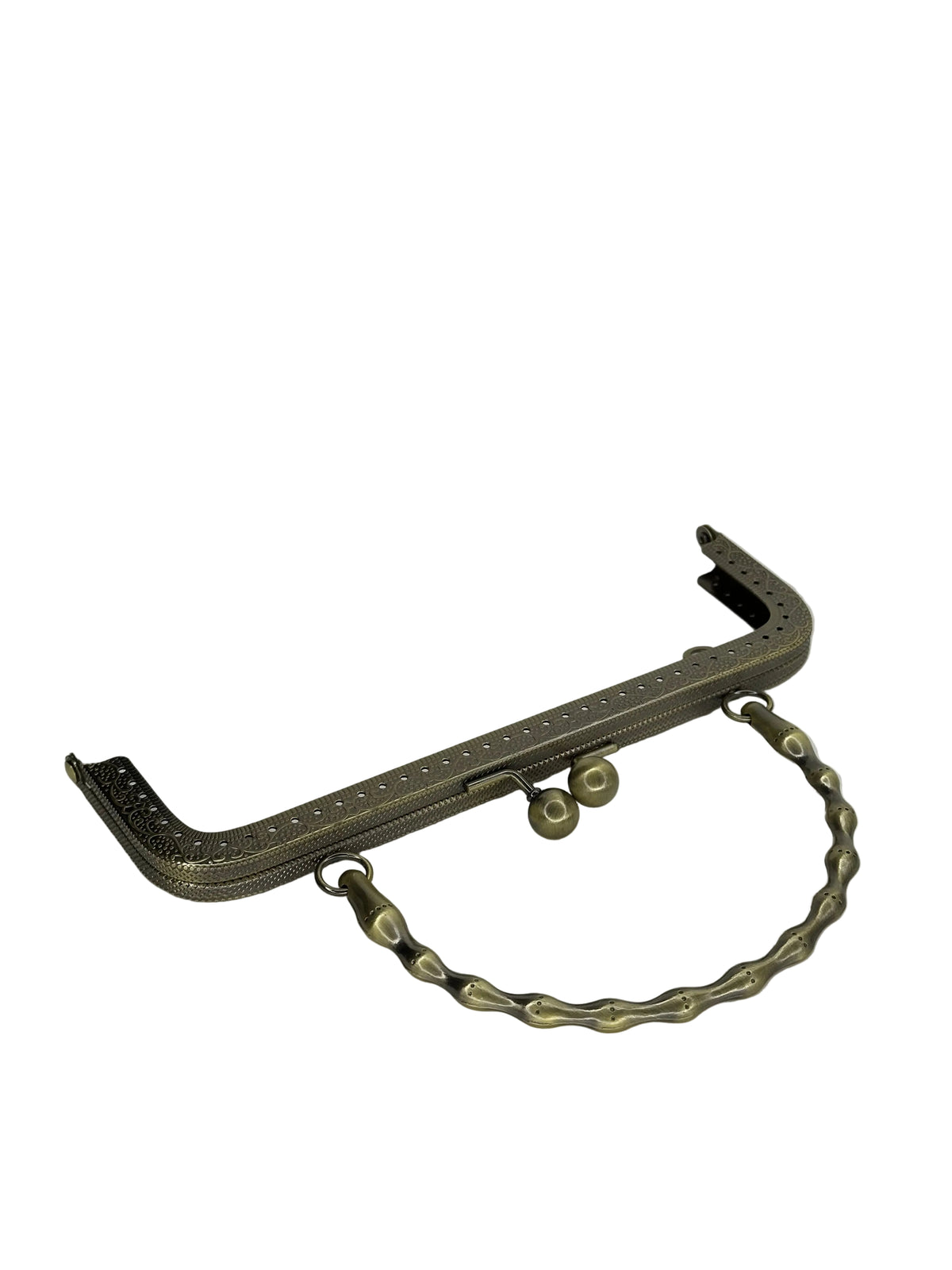 20 cm Yuvarlak Metal Saplı Dikmeli Çanta Klipsi