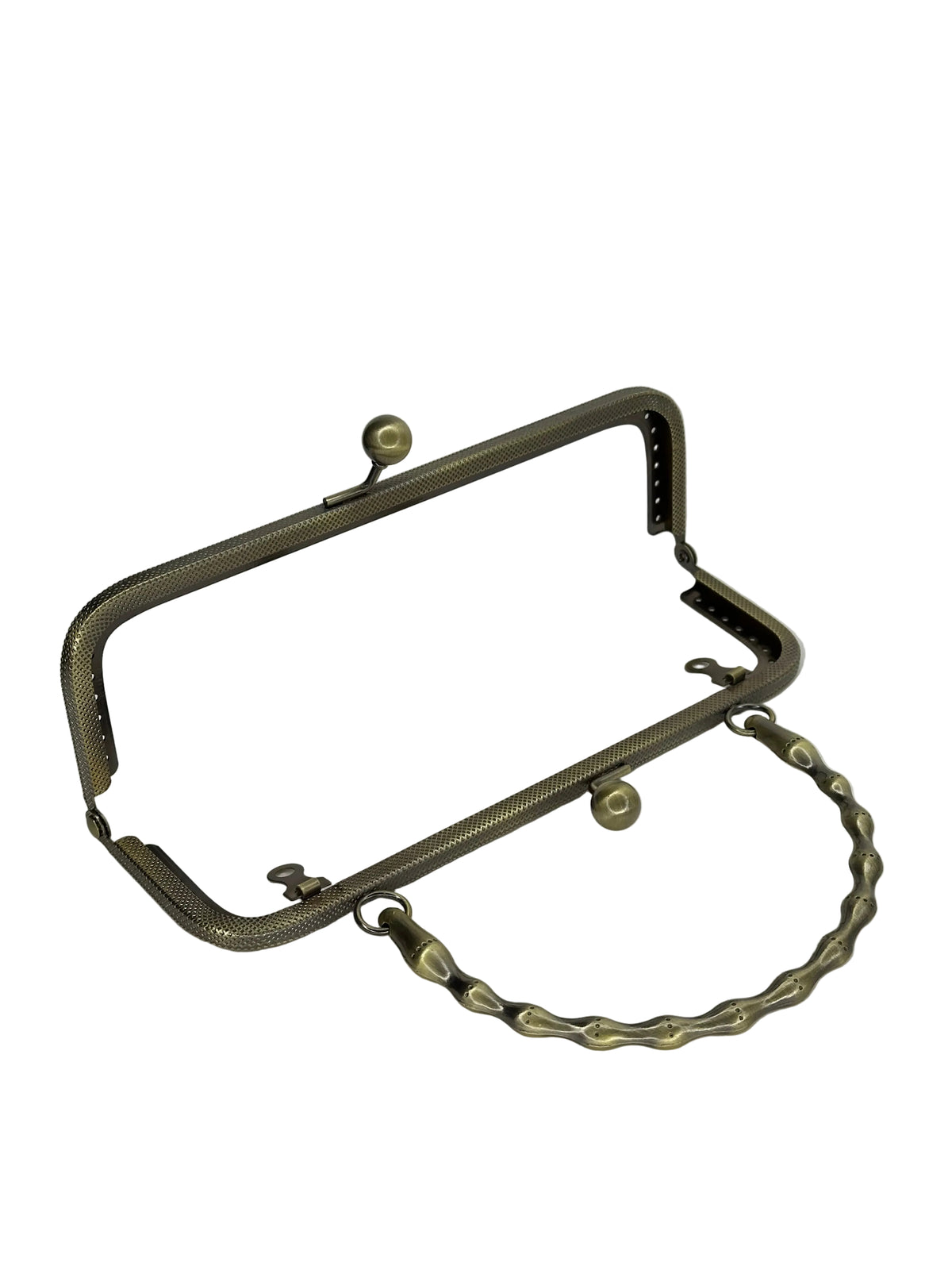20 cm Yuvarlak Metal Saplı Dikmeli Çanta Klipsi
