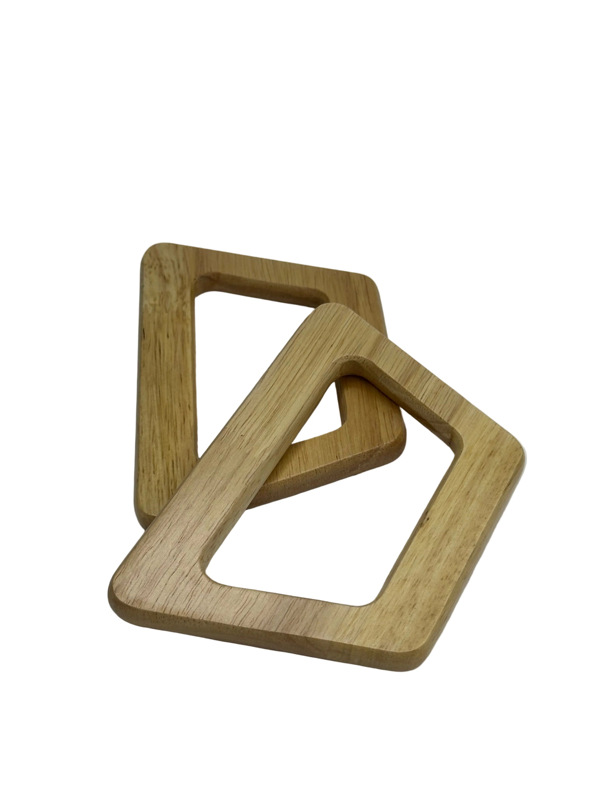 9 x 11 cm Trapez Ahşap Çanta Sapı