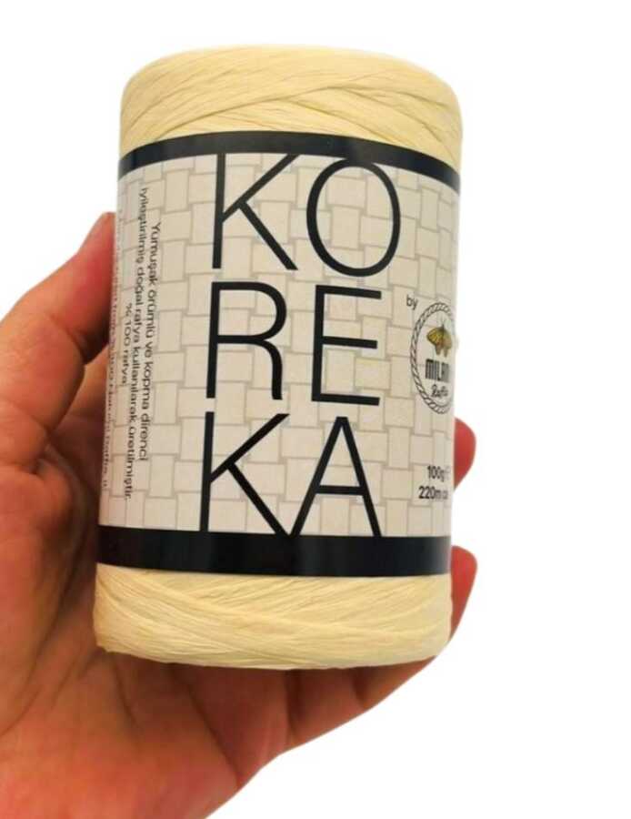 Koreka Rafya İp 100 gr 220 Metre – 20 Renk