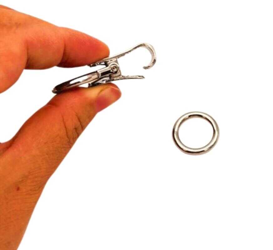 Gümüş Renk Kilitli Böce Çanta Sapı Aparatı – 6 cm